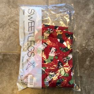 SWEETLEGS kids size 10/12 holiday leggings
